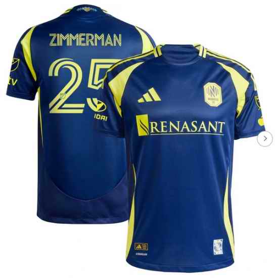 Mens Nashville SC Walker Zimmerman adidas Navy 2025 The Heart Of Nashville Kit Authentic Player Jersey